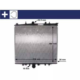 Radiateur, refroidissement du moteur MAHLE CR 852 000S