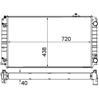 Radiateur, refroidissement du moteur MAHLE