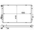 Radiateur, refroidissement du moteur MAHLE CR 854 000S - Visuel 1