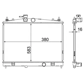 Radiateur, refroidissement du moteur MAHLE