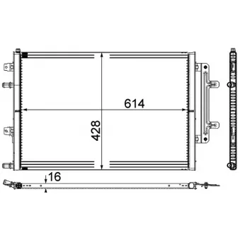 Radiateur, refroidissement du moteur MAHLE CR 868 000P