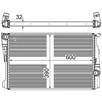 Radiateur, refroidissement du moteur MAHLE CR 876 000P