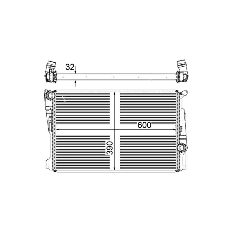 Radiateur, refroidissement du moteur MAHLE CR 876 000P