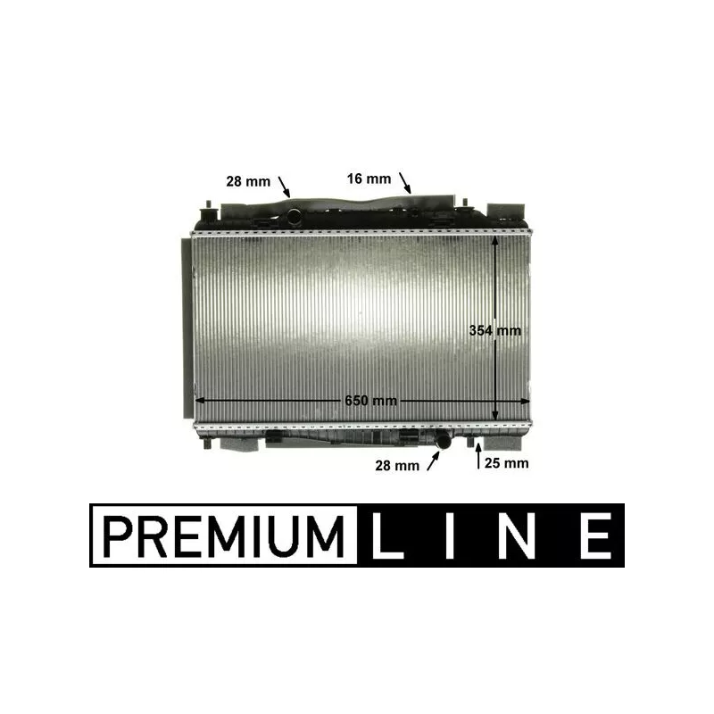 Radiateur, refroidissement du moteur MAHLE CR 88 000P