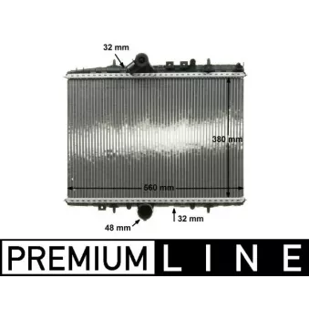 Radiateur, refroidissement du moteur MAHLE CR 883 000P