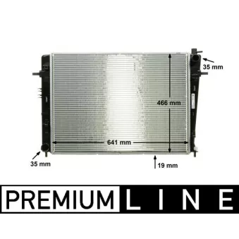 Radiateur, refroidissement du moteur MAHLE CR 909 000P