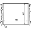 Radiateur, refroidissement du moteur MAHLE CR 92 000S - Visuel 1