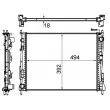 Radiateur, refroidissement du moteur MAHLE CR 924 000S - Visuel 1
