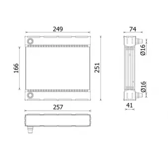 Radiateur, refroidissement du moteur MAHLE CR 926 000P