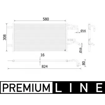 Radiateur, refroidissement du moteur MAHLE CR 935 000P