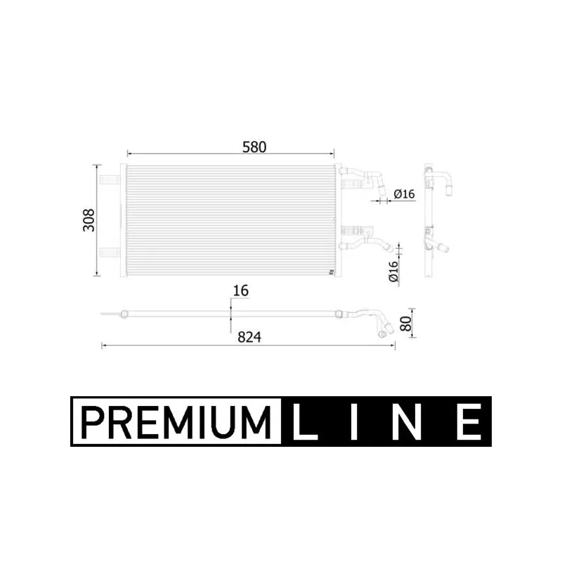 Radiateur, refroidissement du moteur MAHLE CR 935 000P