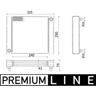 Radiateur, refroidissement du moteur MAHLE CR 940 000P