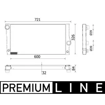 Radiateur, refroidissement du moteur MAHLE CR 956 000P