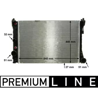 Radiateur, refroidissement du moteur MAHLE CR 988 000P