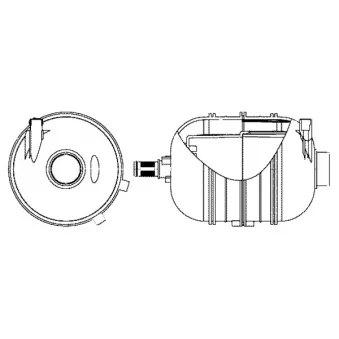 Vase d'expansion, liquide de refroidissement MAHLE CRT 10 000S