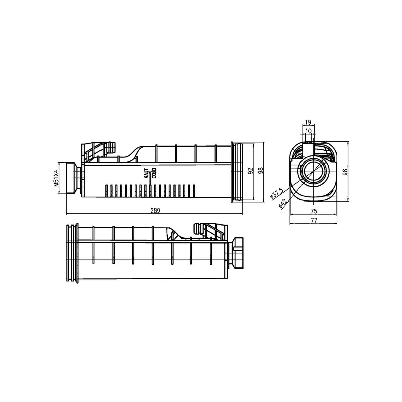 Vase d'expansion, liquide de refroidissement MAHLE CRT 114 000S