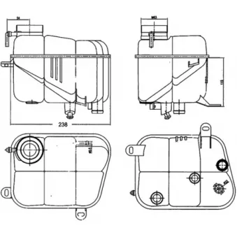 Vase d'expansion, liquide de refroidissement MAHLE