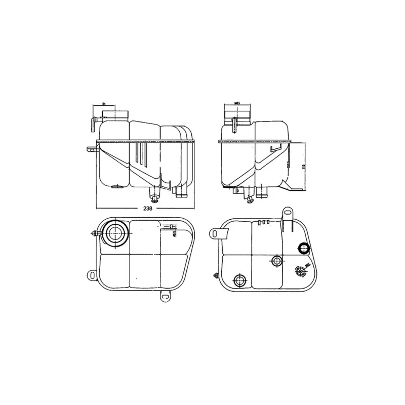 Vase d'expansion, liquide de refroidissement MAHLE CRT 120 000S