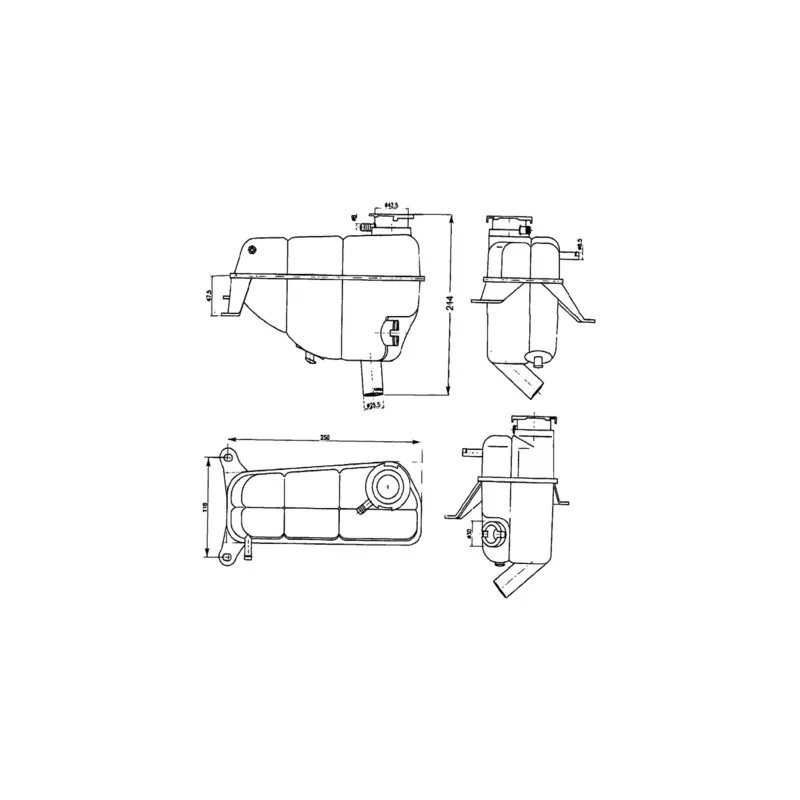 Vase d'expansion, liquide de refroidissement MAHLE CRT 121 000S