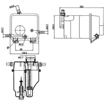 Vase d'expansion, liquide de refroidissement MAHLE