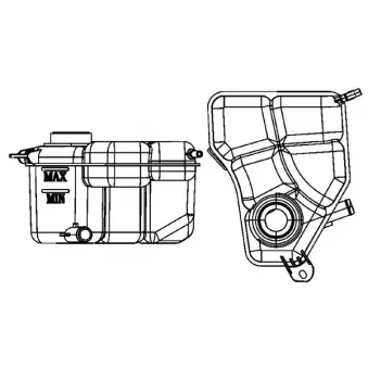 Vase d'expansion, liquide de refroidissement MAHLE CRT 133 000S