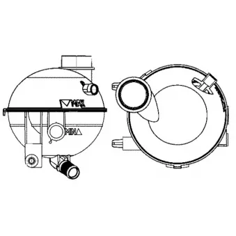 Vase d'expansion, liquide de refroidissement MAHLE CRT 14 000S