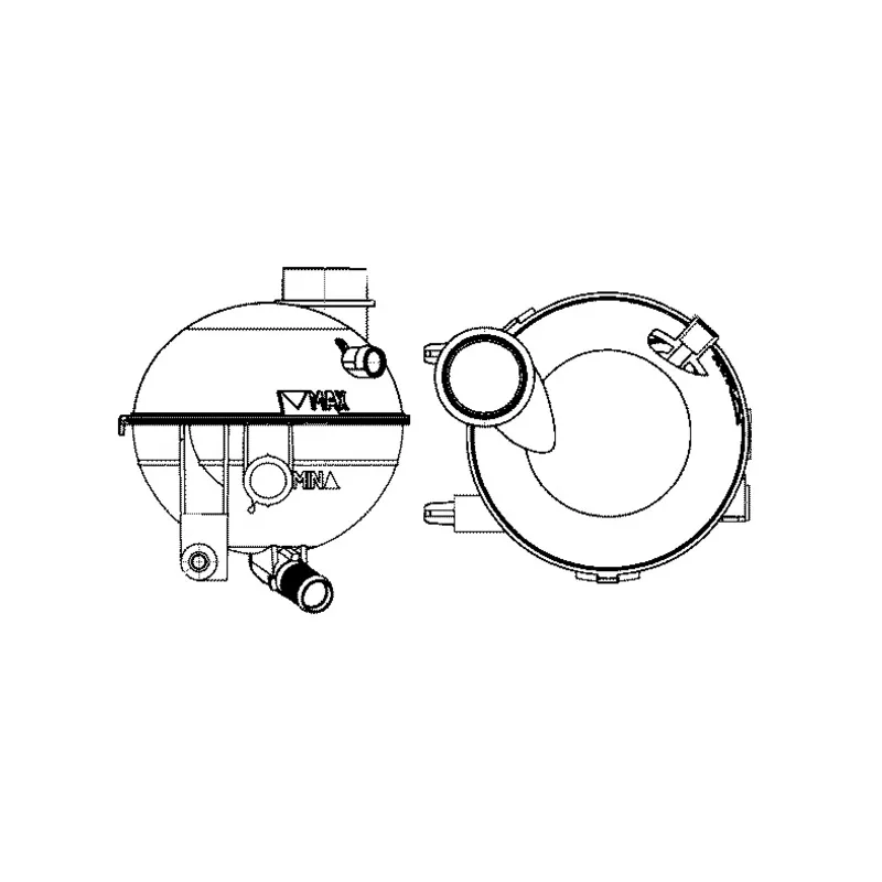 Vase d'expansion, liquide de refroidissement MAHLE CRT 14 000S