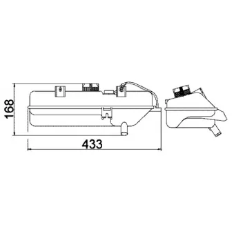 Vase d'expansion, liquide de refroidissement MAHLE CRT 16 000S