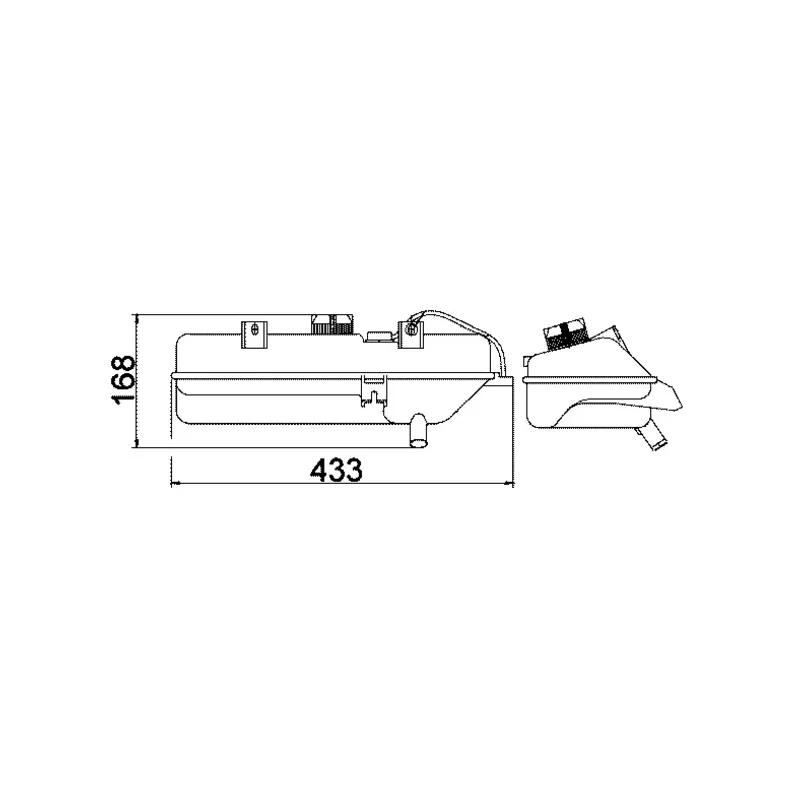 Vase d'expansion, liquide de refroidissement MAHLE CRT 16 000S