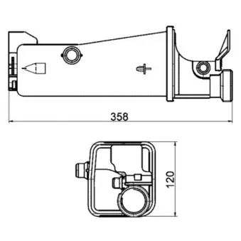 Vase d'expansion, liquide de refroidissement MAHLE CRT 2 000S
