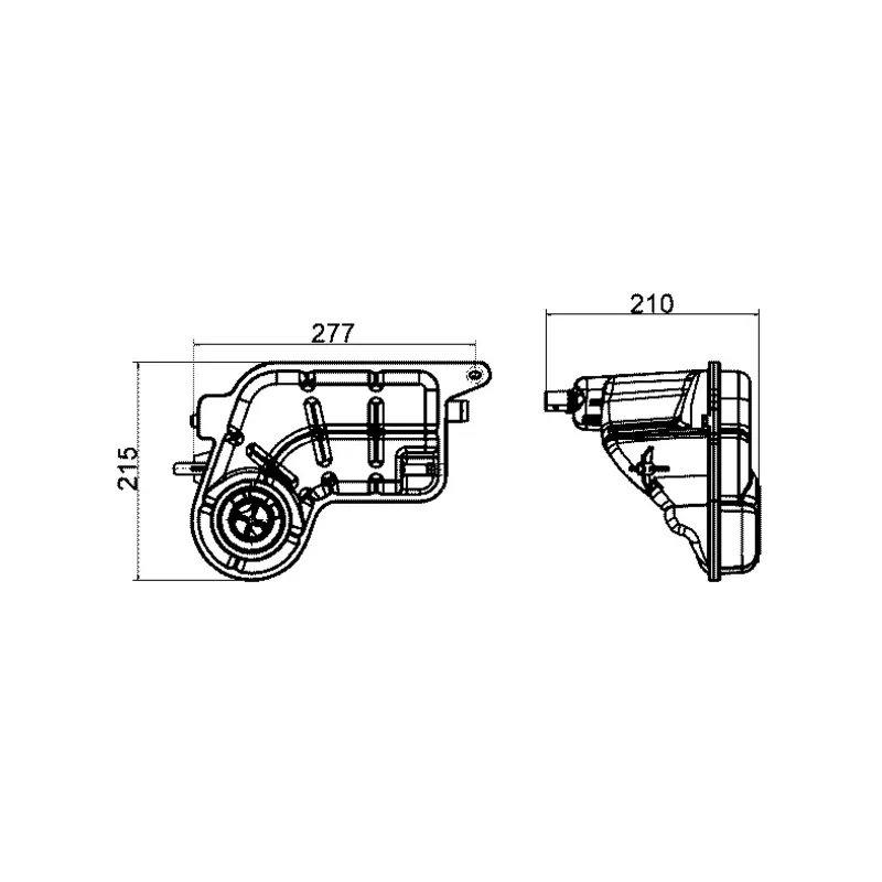 Vase d'expansion, liquide de refroidissement MAHLE CRT 20 000S