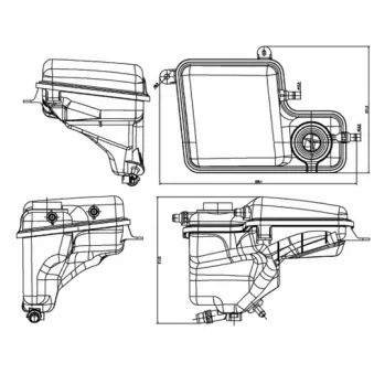 Vase d'expansion, liquide de refroidissement MAHLE CRT 203 000S