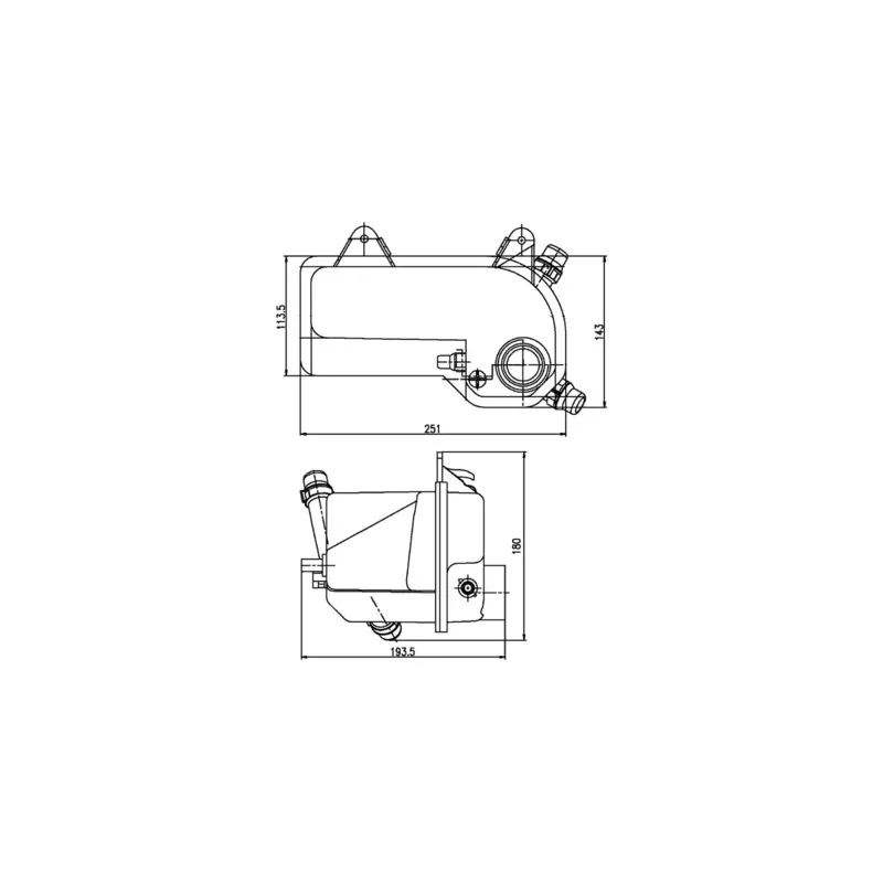Vase d'expansion, liquide de refroidissement MAHLE CRT 204 000S