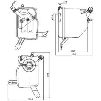 Vase d'expansion, liquide de refroidissement MAHLE CRT 205 000S