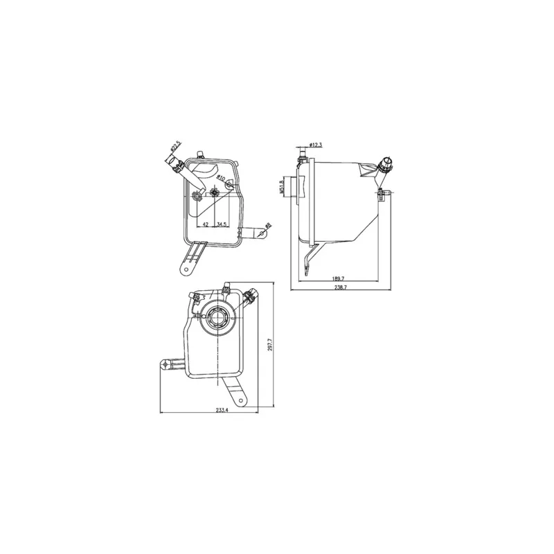 Vase d'expansion, liquide de refroidissement MAHLE CRT 205 000S
