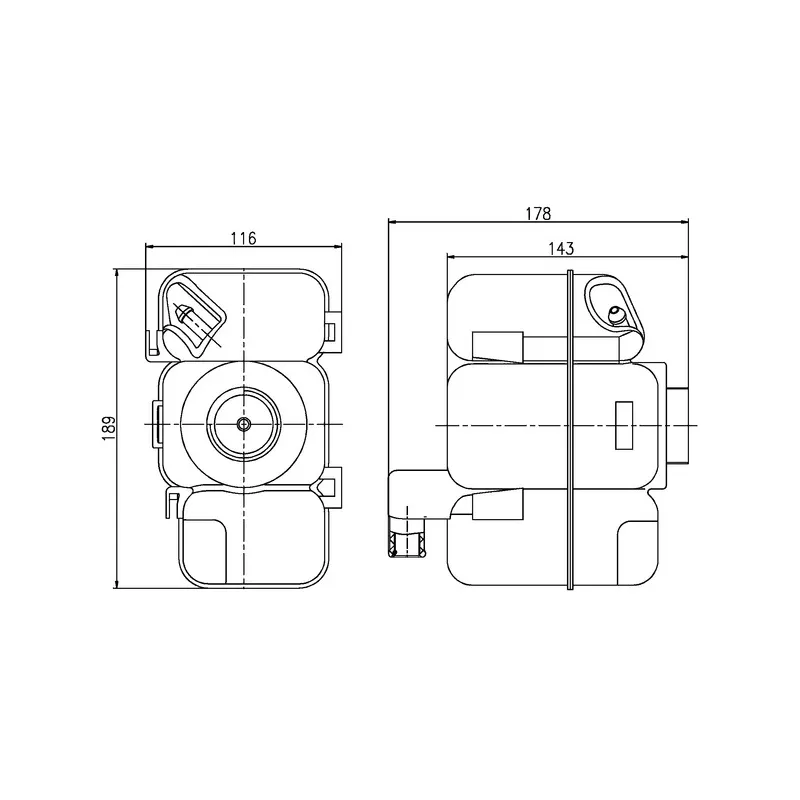 Vase d'expansion, liquide de refroidissement MAHLE CRT 206 000S