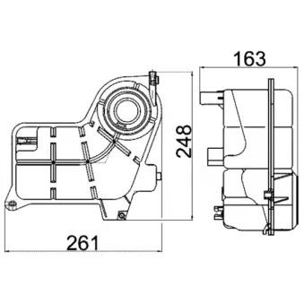 Vase d'expansion, liquide de refroidissement MAHLE