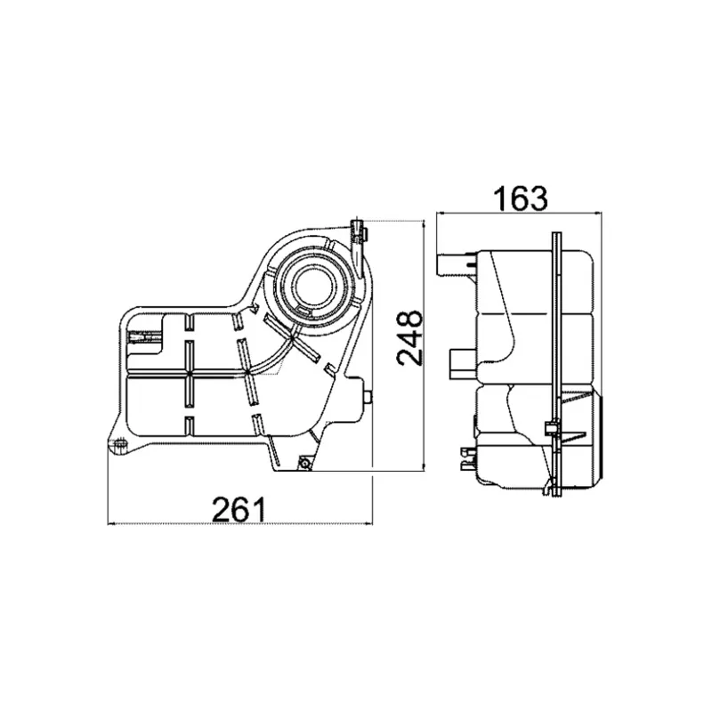 Vase d'expansion, liquide de refroidissement MAHLE CRT 24 000S