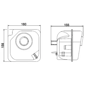 Vase d'expansion, liquide de refroidissement MAHLE