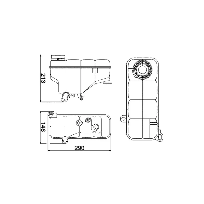Vase d'expansion, liquide de refroidissement MAHLE CRT 5 000S