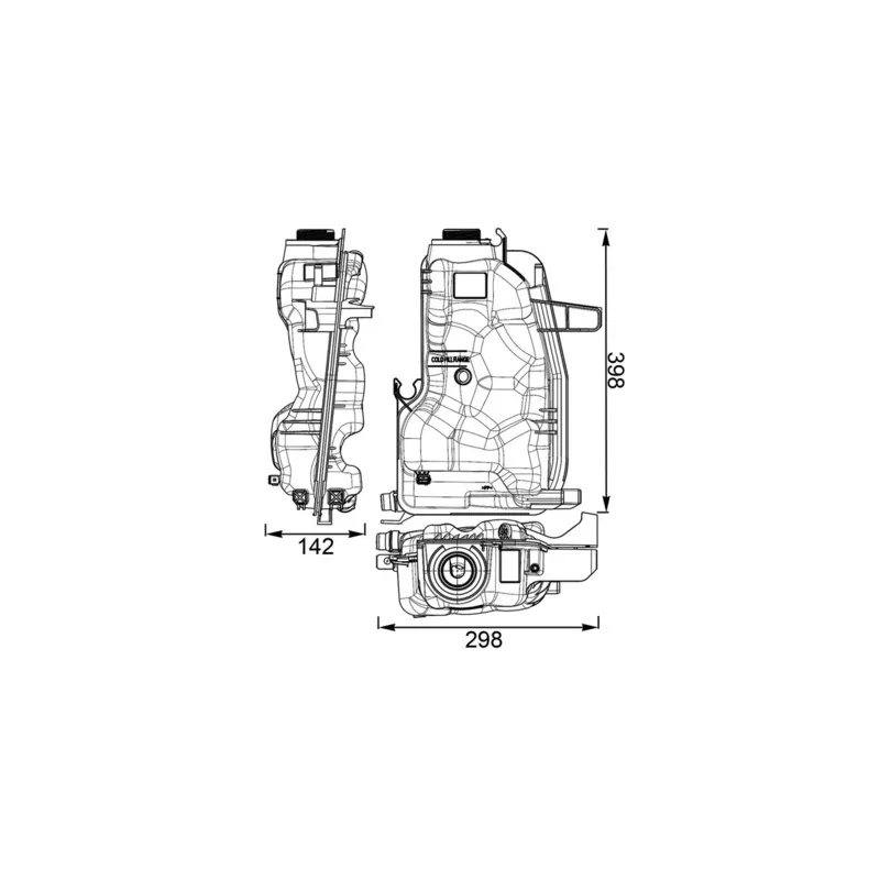 Vase d'expansion, liquide de refroidissement MAHLE CRT 76 000S