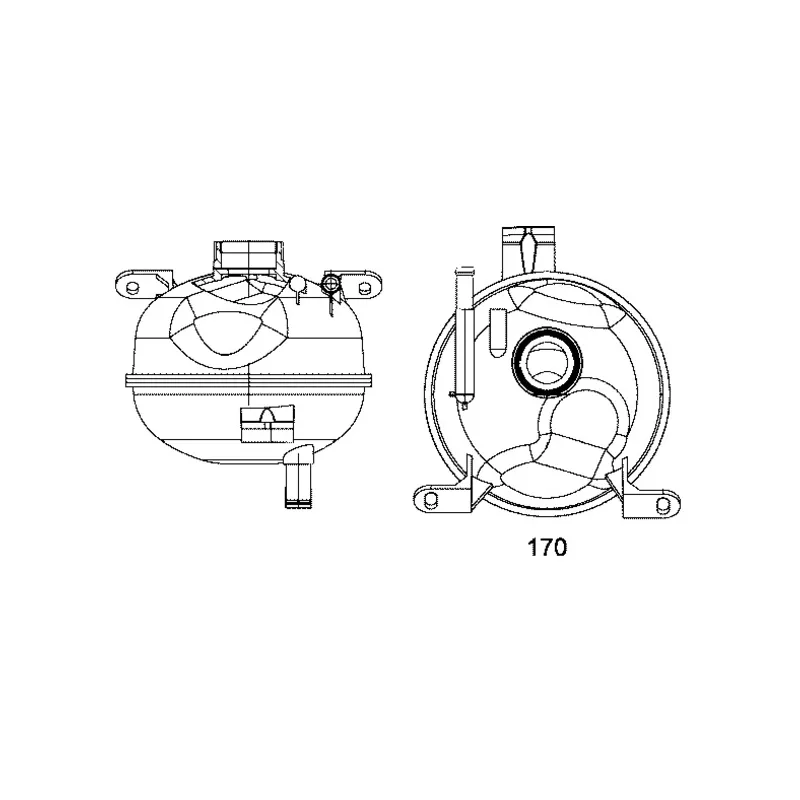 Vase d'expansion, liquide de refroidissement MAHLE CRT 8 000S