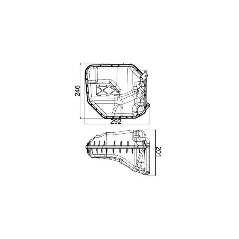 Vase d'expansion, liquide de refroidissement MAHLE CRT 9 000S