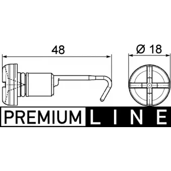 Vis, bouchon de radiateur MAHLE