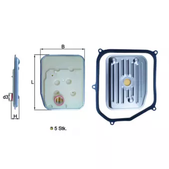 Filtre hydraulique, boîte automatique MAHLE HX 147KIT