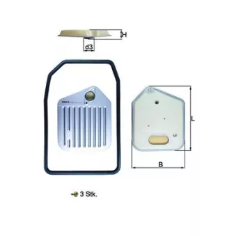 Filtre hydraulique, boîte automatique MAHLE HX 163KIT