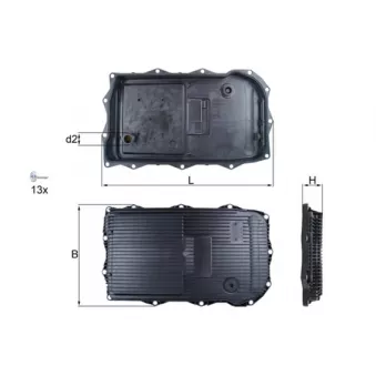 Carter d'huile, boîte automatique MAHLE HX 184KIT