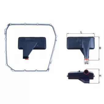 Filtre hydraulique, boîte automatique MAHLE