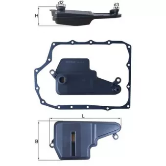 Filtre hydraulique, boîte automatique MAHLE HX 193D