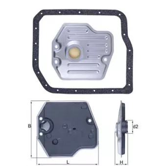 Filtre hydraulique, boîte automatique MAHLE HX 245D